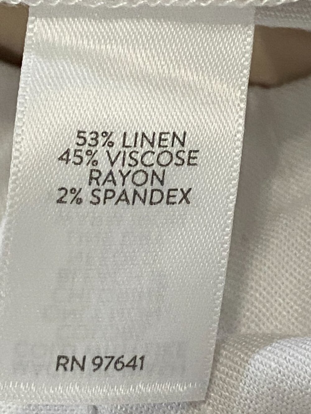 J.Jill White Linen Stretch Pull-On Cropped Capri Pants 2X - Picture 4 of 8